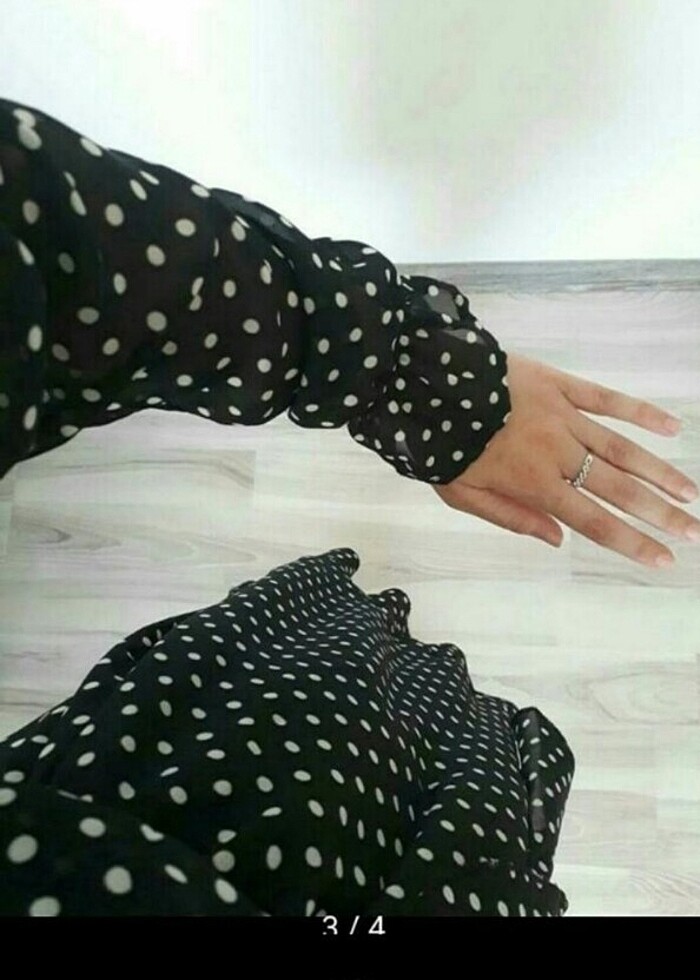 Puantiye elbise - Görsel 2