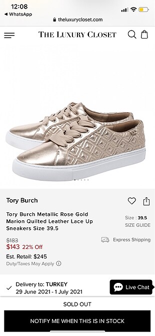 Tory burch sneakers