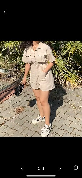 l Beden Zara şort tulum