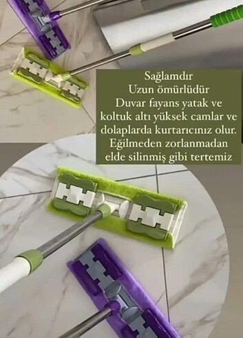  Beden Mandallı mop seti