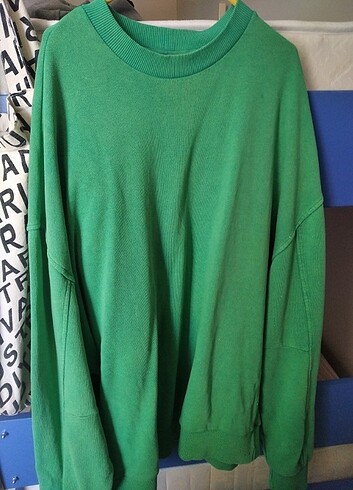 asos yesil sweatshirt
