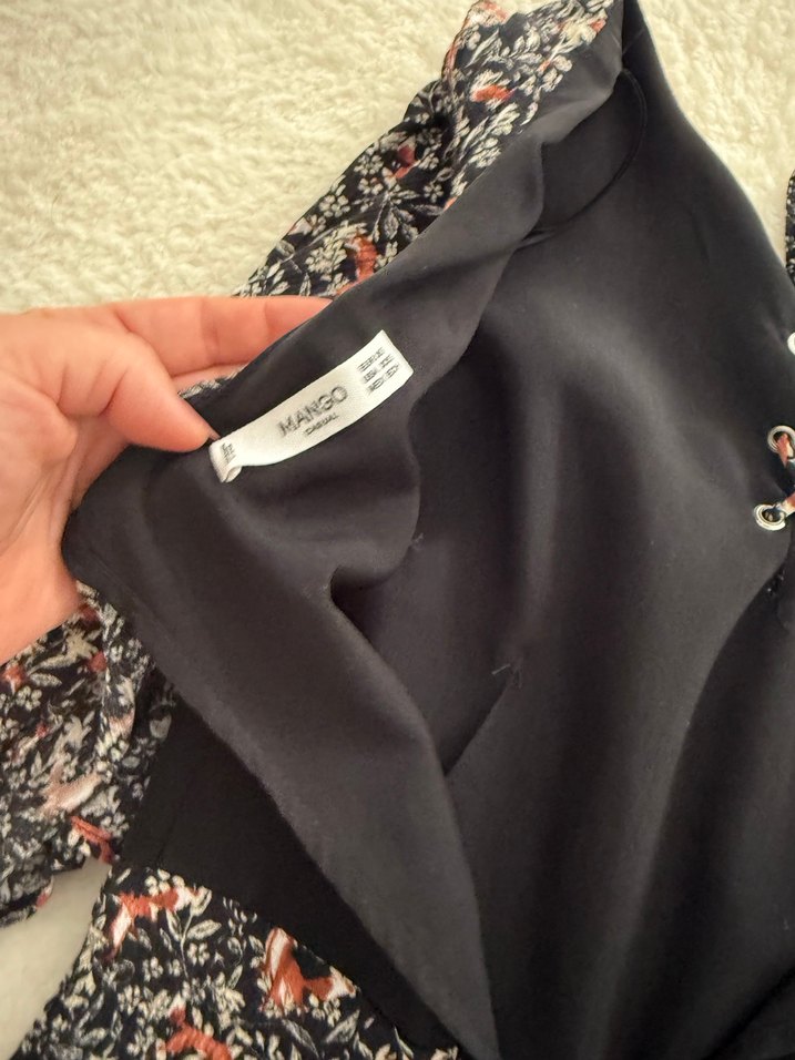 Uzun Kollu V Yaka Kadın Mini Tulum - Görsel 2