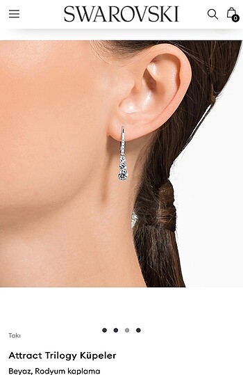 Swarovski küpe