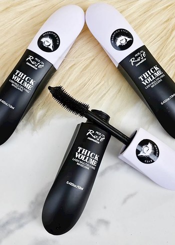 Rocye Thick Volume Maskara - Renkli Bej