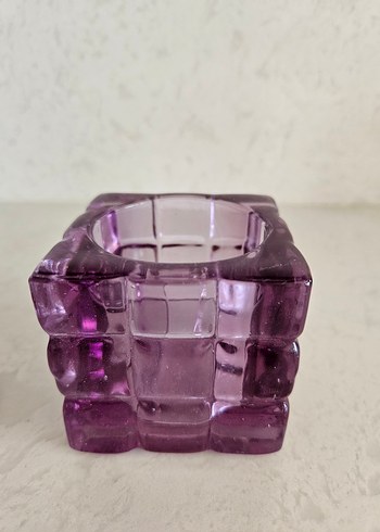 Tepe Home Mor Renkli Kristal Mumluk Seti