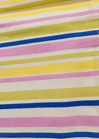 Çizgili Pastel Renkli tek kişilik çarşaf seti