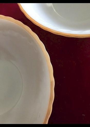 Çiçek Desenli Beyaz Porselen Kase Seti - Görsel 4