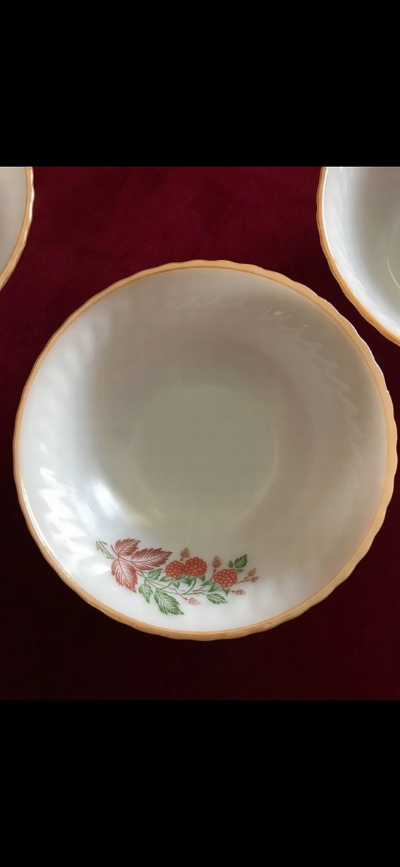 Çiçek Desenli Beyaz Porselen Kase Seti - Görsel 2