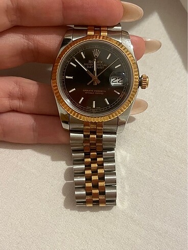  Beden ROLEX ÇELİK KASA ROSE GOLD DETAY SAAT