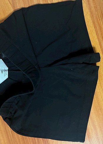 Siyah Mini Spor Şort - Görsel 2