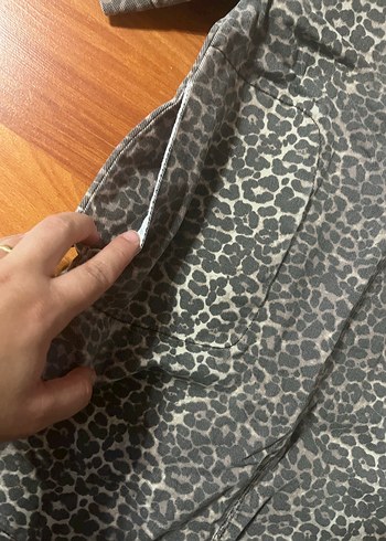 Kız Çocuk Gri Zebra Desenli Kısa elbise - Görsel 2