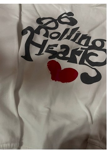 Beyaz Uzun Kollu Baskılı Sweatshirt - Görsel 3