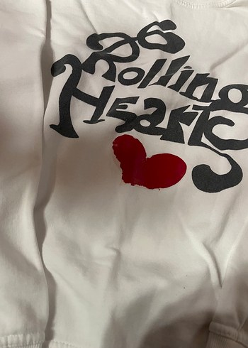 Beyaz Uzun Kollu Baskılı Sweatshirt - Görsel 2