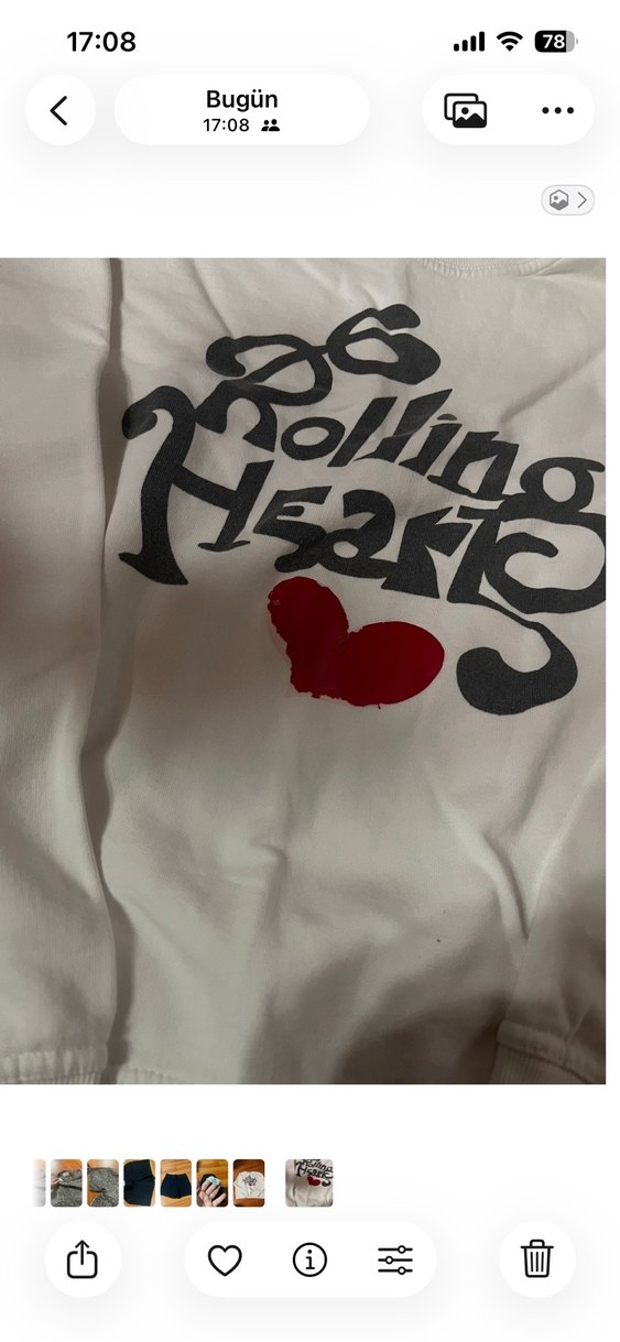 Beyaz Uzun Kollu Baskılı Sweatshirt - Görsel 3