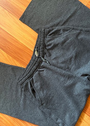 l Beden Gri Kadın Denim Kumaş eşofman altı