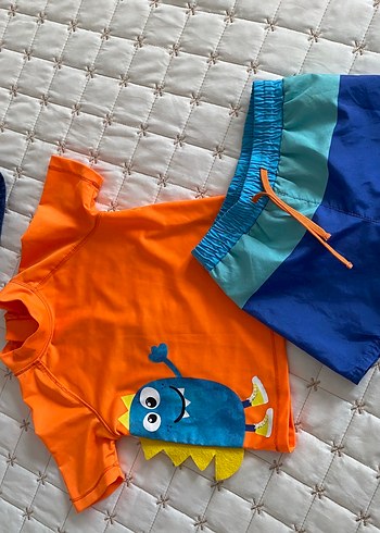 Erkek Çocuk Renkli Kısa Kollu Mayo Seti - Görsel 5