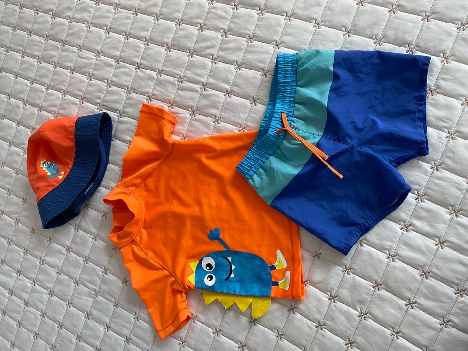 Erkek Çocuk Renkli Kısa Kollu Mayo Seti - Görsel 4