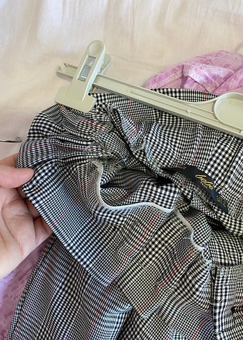 Gri Midi Kumaş Kadın Pantolon - Görsel 9