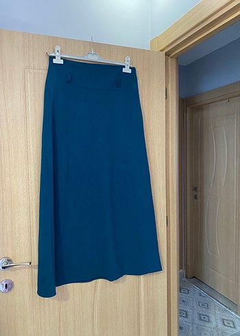 Lacivert Uzun Kadın Etek - Görsel 2