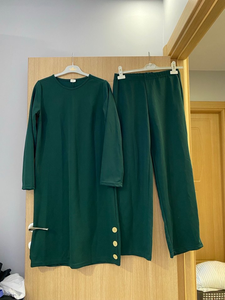 Kadın Uzun Kollu Yeşil ikili Takımı - Görsel 4