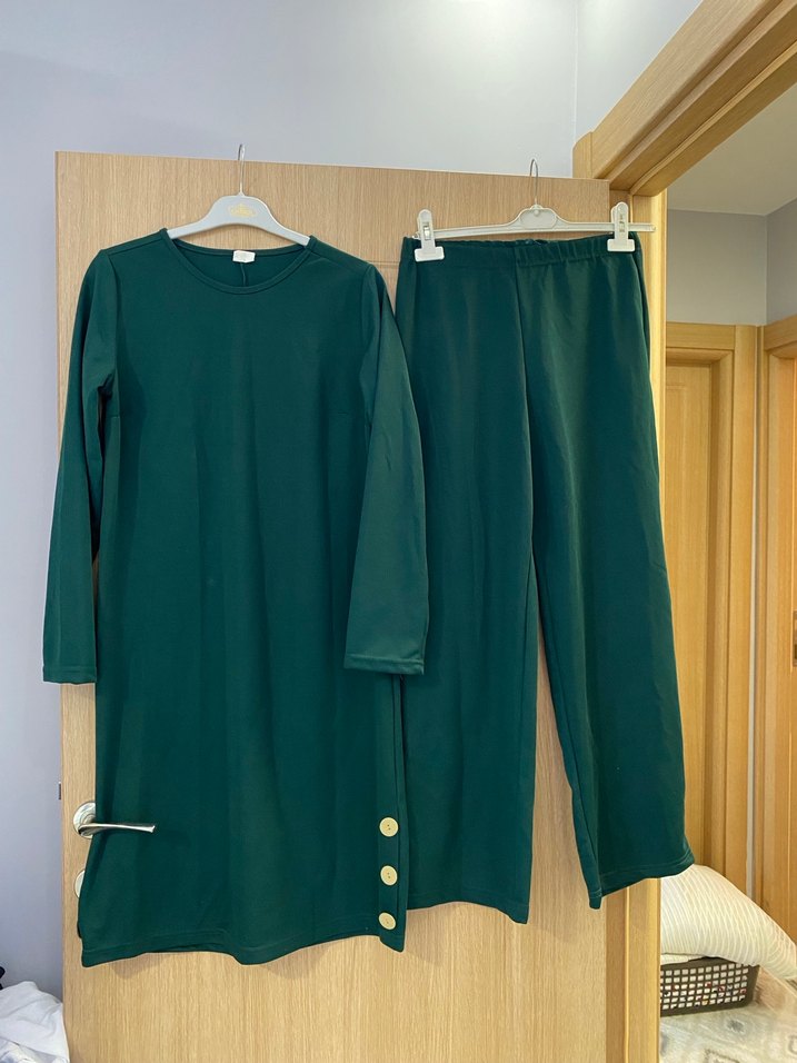 Kadın Uzun Kollu Yeşil ikili Takımı - Görsel 2