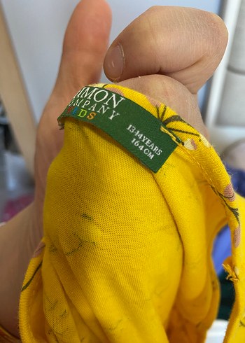 Sarı Renkli Kolsuz Kız Çocuk Elbisesi - Görsel 7