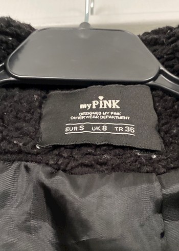 Siyah Kadın Peluş Midi Kaban - Görsel 3