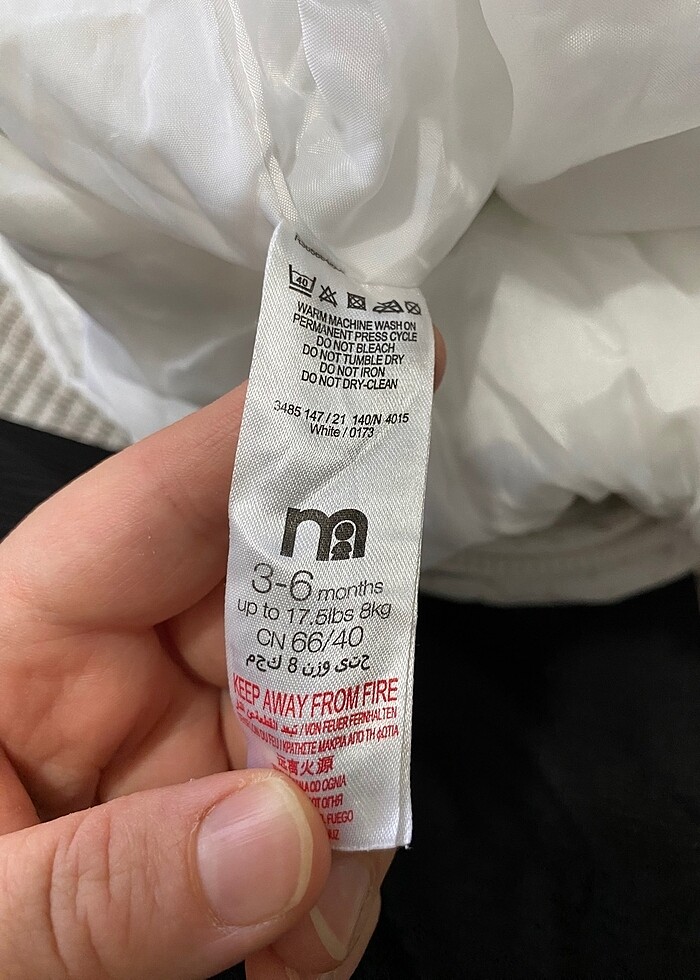 Bebek tulum mont - Görsel 2