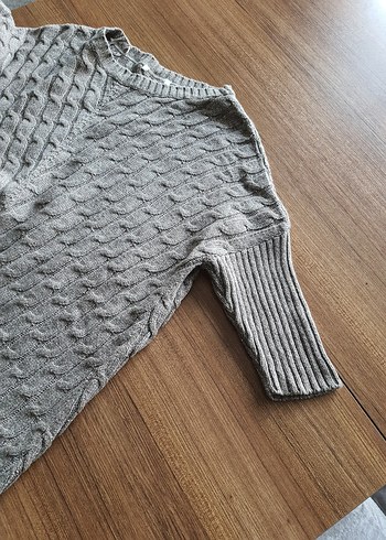 Bej Örgü Kadın Kazak - Görsel 5