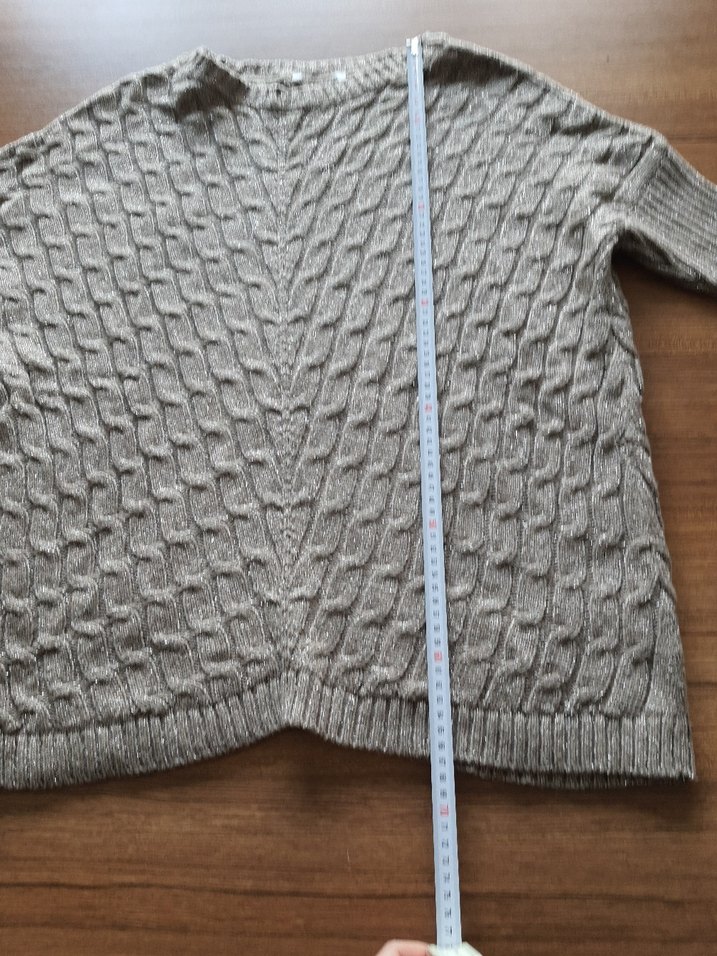 Bej Örgü Kadın Kazak - Görsel 3