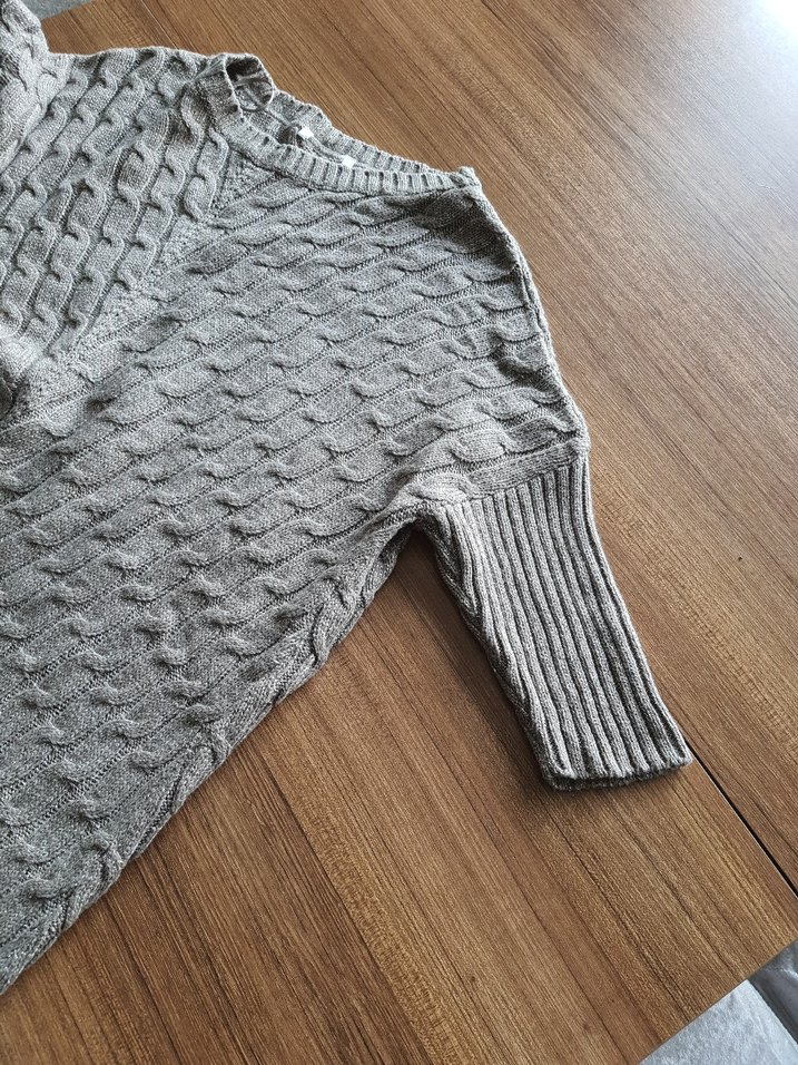 Bej Örgü Kadın Kazak - Görsel 5