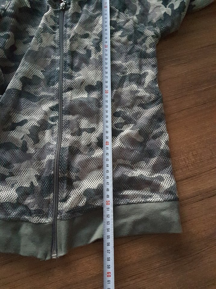 Kız Çocuk Kamuflaj Kapüşonlu hırka - Görsel 5