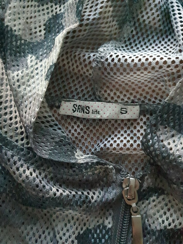 Kız Çocuk Kamuflaj Kapüşonlu hırka - Görsel 3