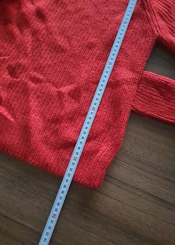 Kırmızı Triko çocuk Kazak - Görsel 4