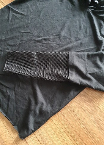 Kadın Siyah Kapüşonlu Uzun Kollu Sweatshirt - Görsel 7