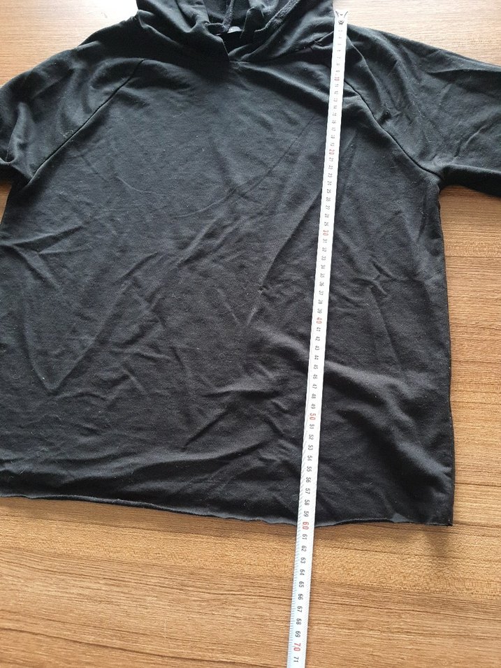 Kadın Siyah Kapüşonlu Uzun Kollu Sweatshirt - Görsel 5