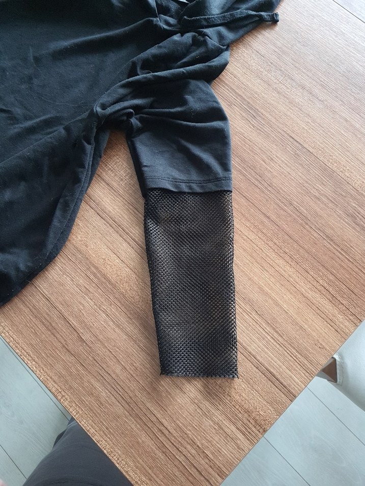 Kadın Siyah Kapüşonlu Uzun Kollu Sweatshirt - Görsel 4