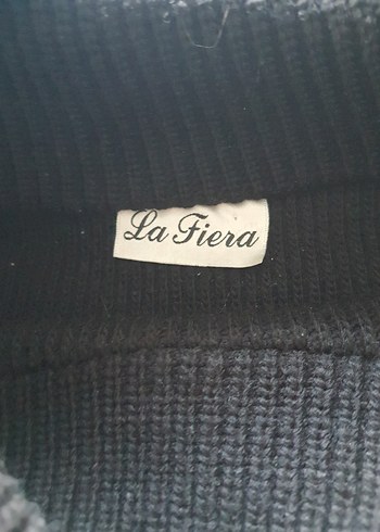 Tokalı Boğazlı Siyah Kadın Kazak - Görsel 7