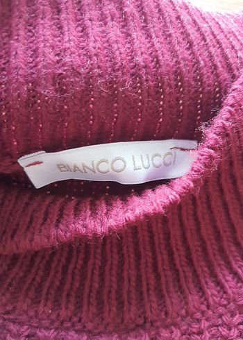 Bordo Kadın Örgü Basic Kazak - Görsel 2