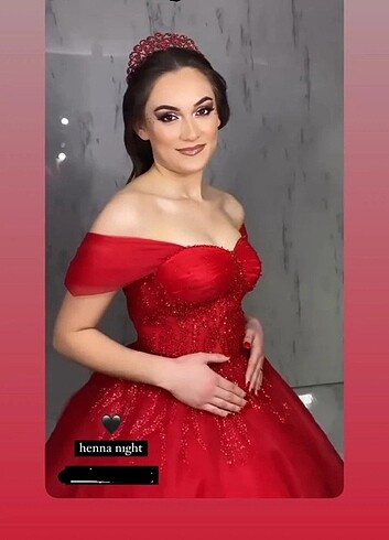 Standart Beden Beden kırmızı Renk Kınalık,bindallı,kına kıyafeti