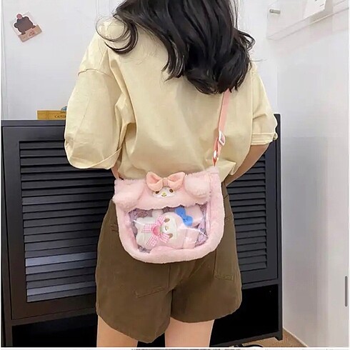 Hello Kitty #My Melodi #Kawai #Sakura #Y2k %Sanrio Peluş yarısı Şeffaf Ana
