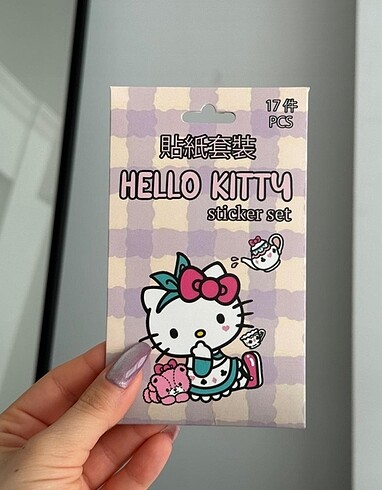 Beden Renk #Kuromi #My #Melody #Sanrio #Kawaii #Kutulu #Sticker Seti 17Adet