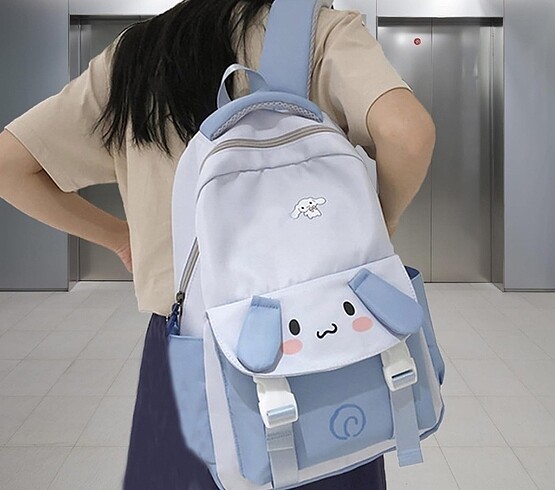 Sanrio Cinnamoroll Y2k Kpop Kore Okul Sırt Çantası Aksesuarlı İt