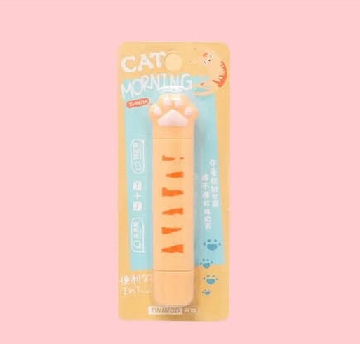 Kawaii Kedi Pati Pençe Dalmaçya 2 uçlu 1. Kısım Şerit Düzeltici 
