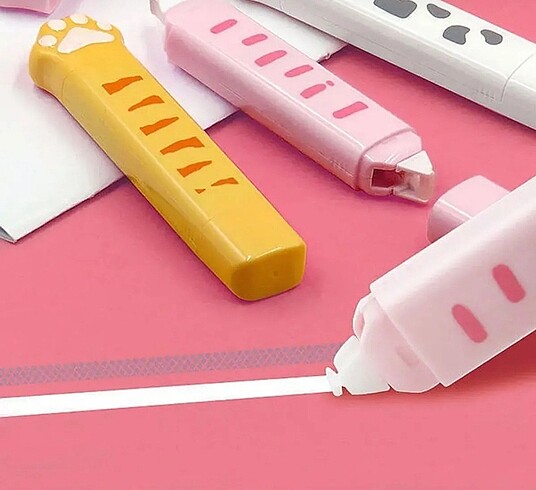 Beden Kawaii Kedi Pati Pençe Dalmaçya 2 uçlu 1. Kısım Şerit Düzeltici