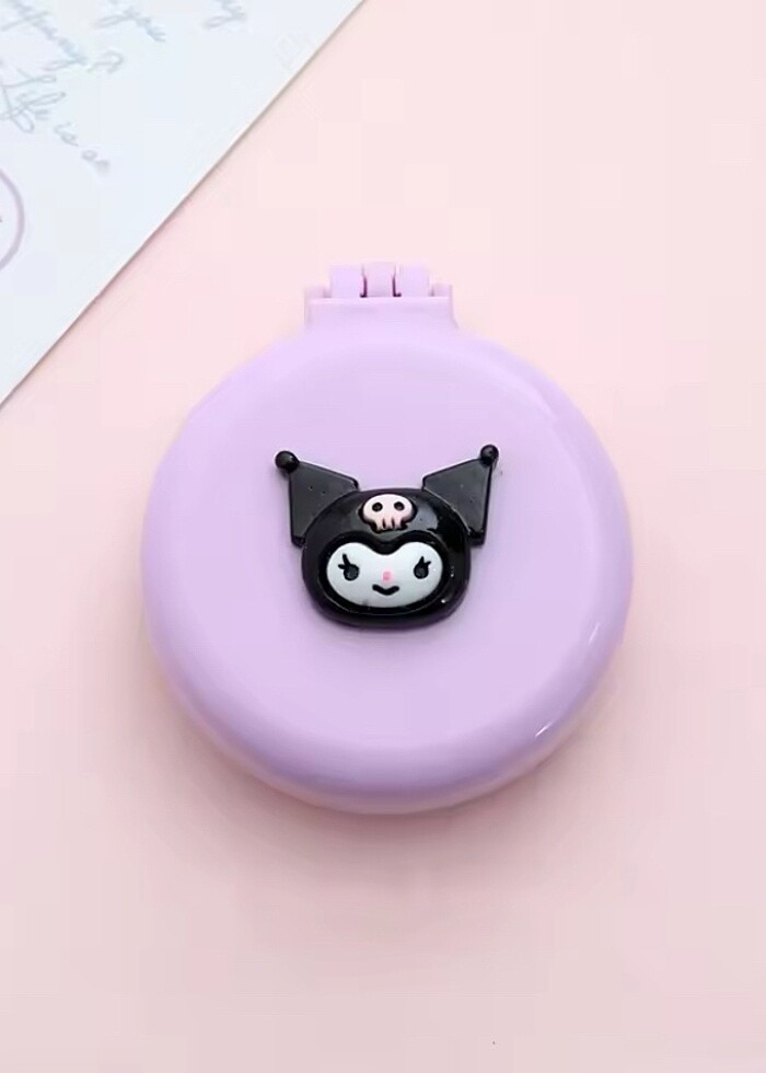 Sanrio Kuromi Cinnamoroll My Melodi Melody Aynalı Katlanır Tarak - Görsel 2