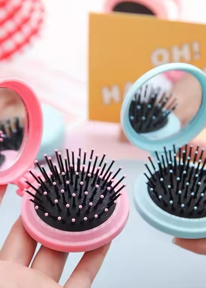 Sanrio Kuromi Cinnamoroll My Melodi Melody Aynalı Katlanır Tarak - Görsel 3