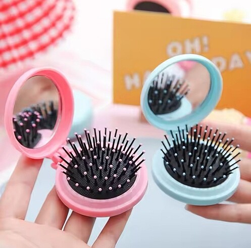 Sanrio Kuromi Cinnamoroll My Melodi Melody Aynalı Katlanır Tarak - Görsel 2