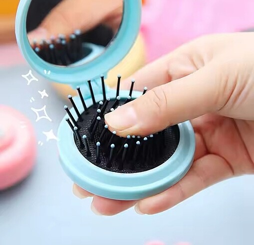 Sanrio Kuromi Cinnamoroll My Melodi Melody Aynalı Katlanır Tarak - Görsel 3