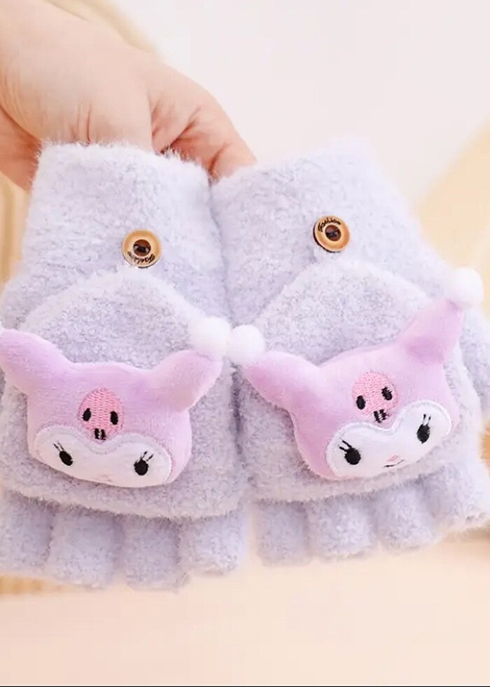 #Sanrio #Kuromi #Cinnamoroll #My #Melodi #Melody #Parmaksız #Kış - Görsel 2